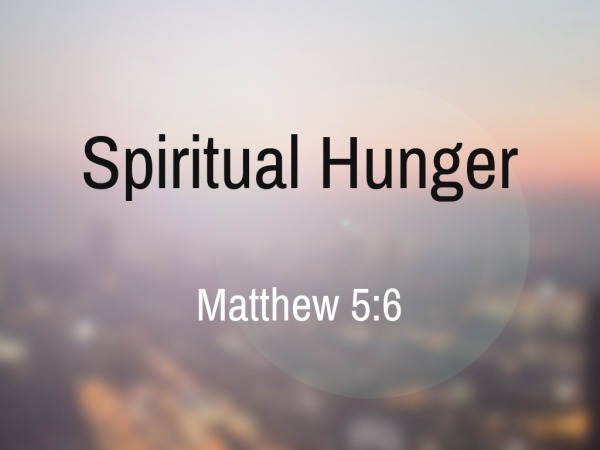 spiritual hunger