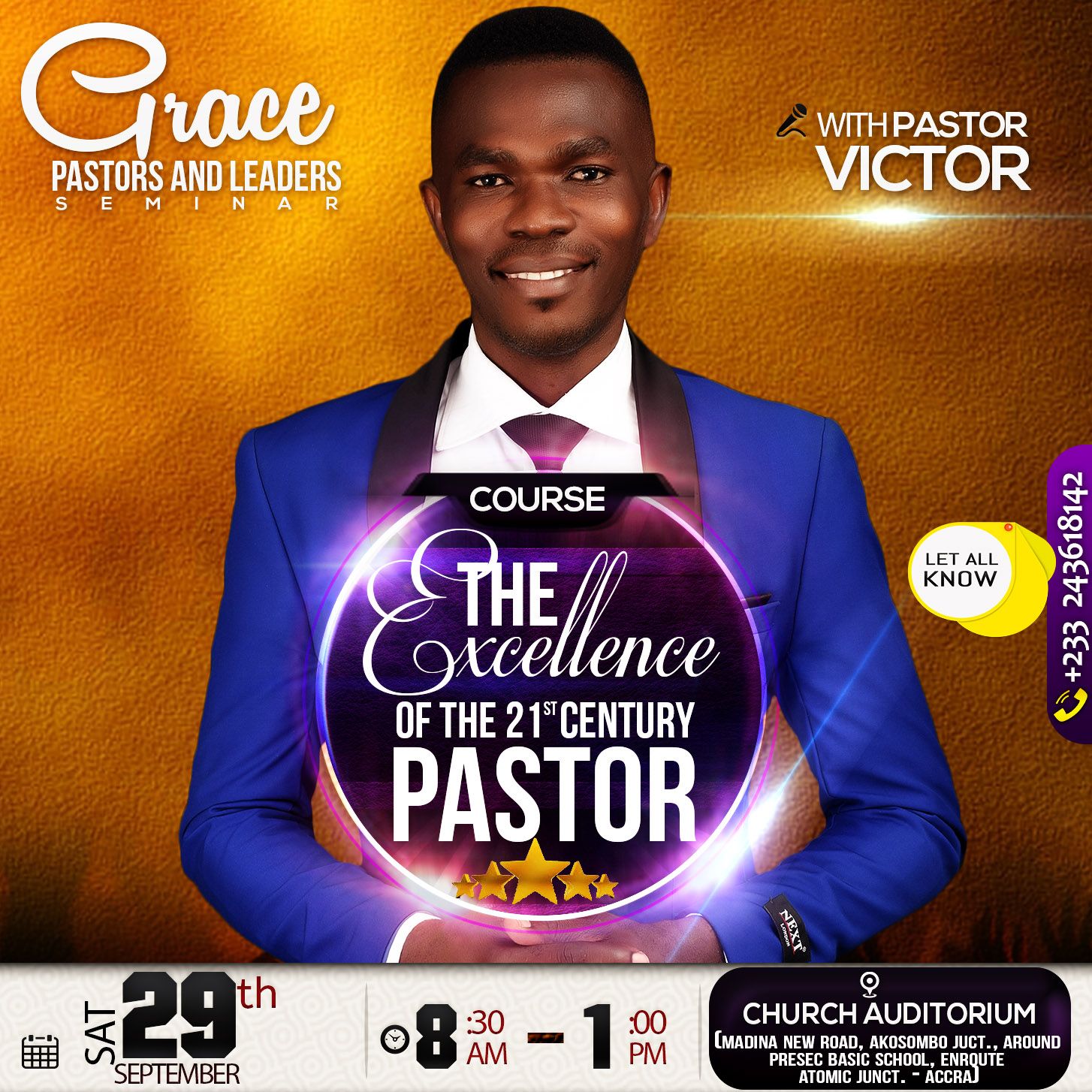 Pastor and leaders seminar